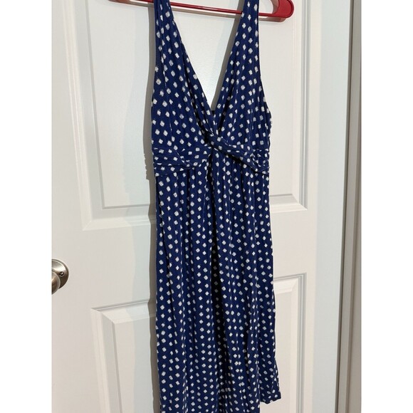 Women’s Dress. Lue Polka Dot Merona Small V-Neck White Party Casual - Picture 1 of 9